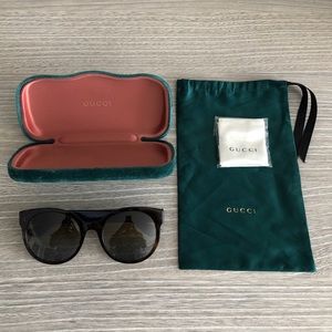 GUCCI Sunglasses tortoise/red/blue